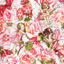 Sweet Garden Fairies Fabric by the yard