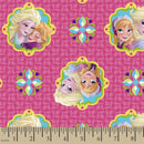 Disney Frozen Elsa Anna Framed Fabric by the yard