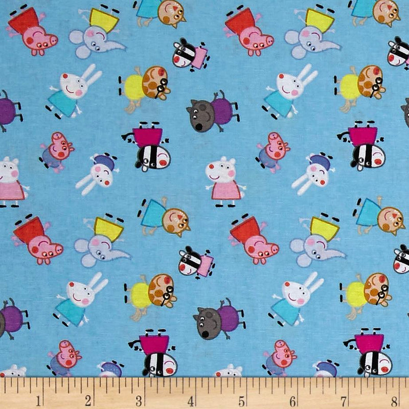 Disney Pig Peppa and Friends Fabric by the yard