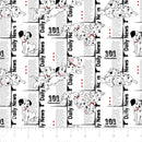 Disney 101 Dalmatians Family Daily News Fabric by the yard