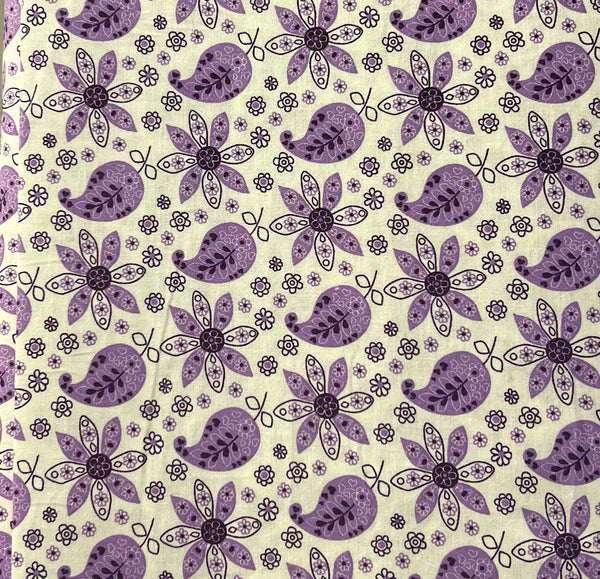 Purple Birds Fabric by the yard