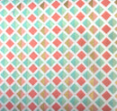 Mint Coral Cubes Geometric Fabric by the yard