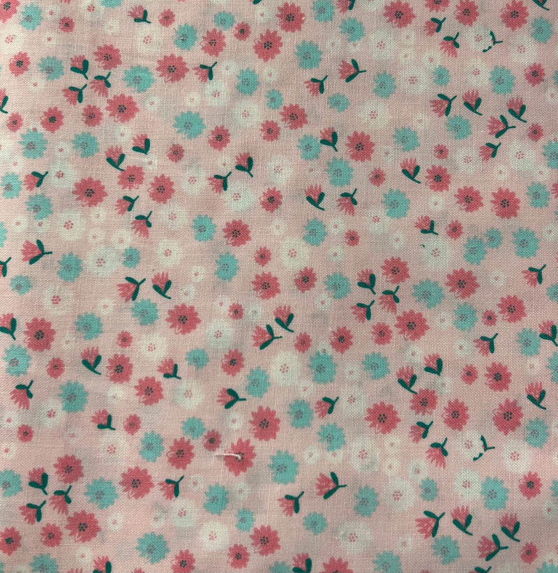 Cotton Candy Tiny Floral Daisy Fabric by the yard