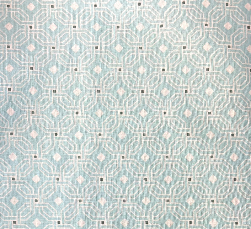 WV PR Cubes Glacier Geometric Fabric by the yard