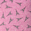 Paris Eiffel Tower Fabric by the yard
